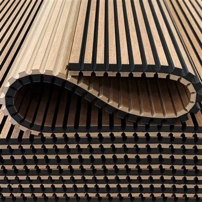 3D Oluklu Mdf Dalga Akustik Duvar Paneli